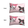 thumbnail image 2 of Funda de almohada rectangular Melody Kuromi, suave y acogedora, con cremallera oculta, para cama, sofá, decoración del hogar, 20 x 30 pulgadas, 2 of 8