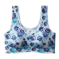thumbnail image 2 of Levmjia Women's Bra Seamless Floral Printed Plus Size Breathable Comfort Everyday Wear Non Padded Wirefree Support Ladies, 2 of 5