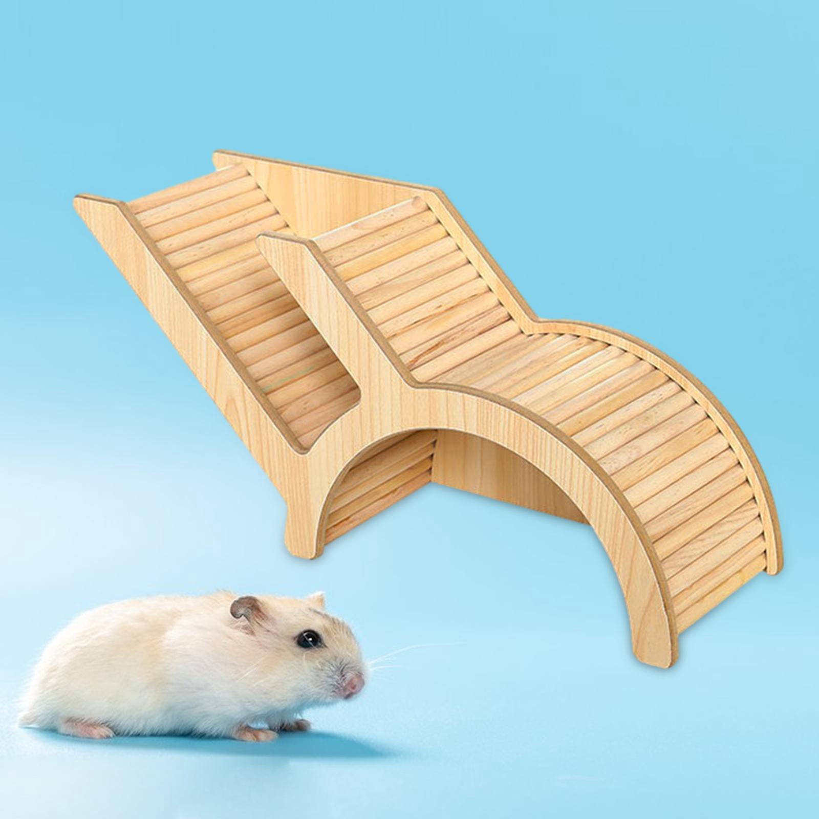 Bvdfgk Cage Accessories Chew Cage Toy Exploring Toy Wooden Hamster House for Chinchilla style B