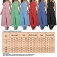 thumbnail image 6 of Women Two Piece Outfit Halter Tops And Pants Set Ladies Lace Up Work Sleeveless, 6 of 11