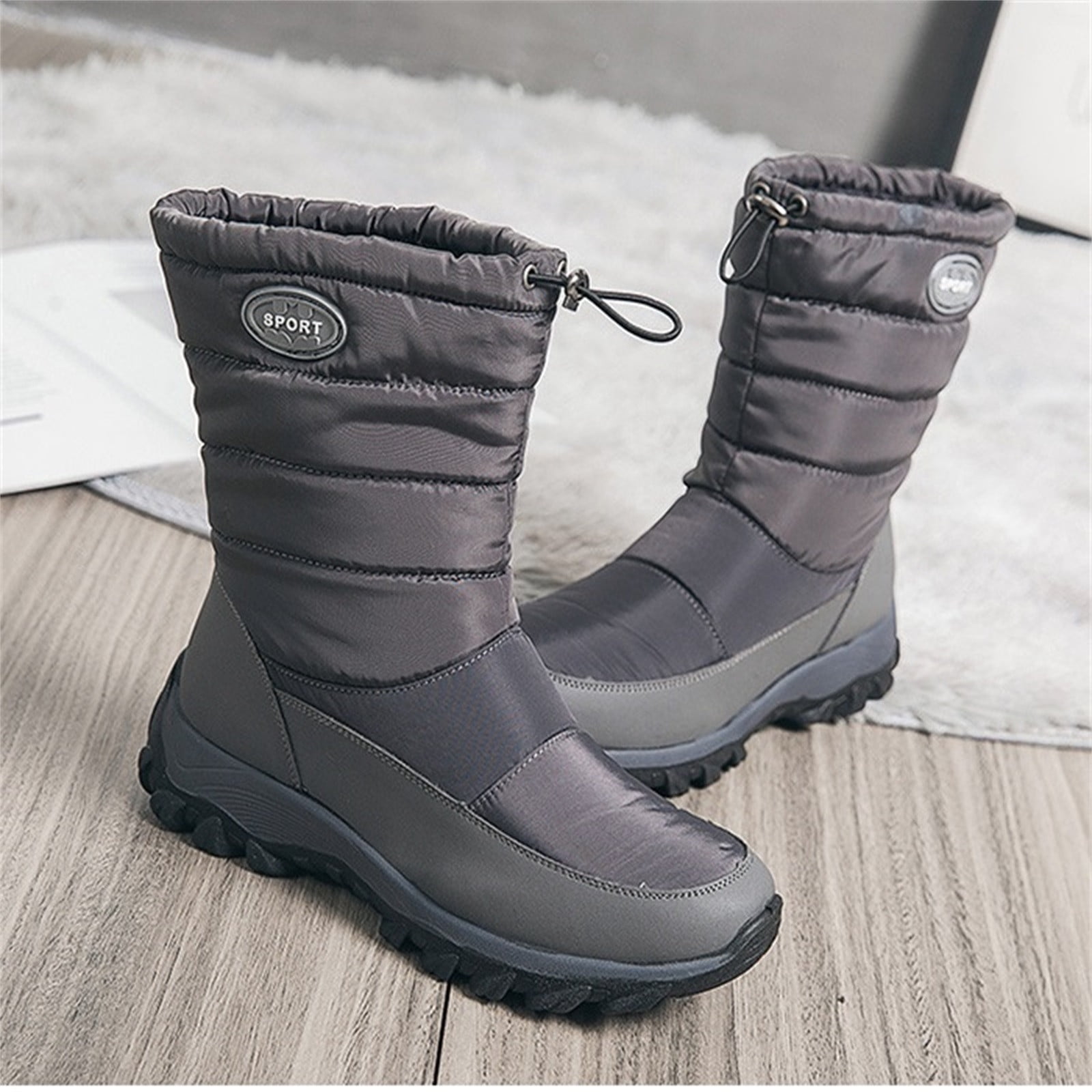 Pisexur Black Friday Deals 2022! EGNMCR Womens Snow Boots Winter