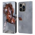 thumbnail image 1 of Head Case Designs Officially Licensed Simone Gatterwe Horses Native Leather Book Wallet Case Cover Compatible with Apple iPhone 14 Pro, 1 of 6