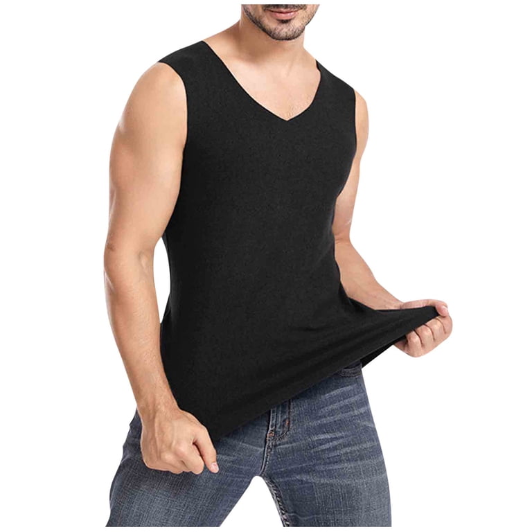 トップス STABRIDGE W FACED BREATHABLE UNDER SHIRT ZVNAΖH Mens Winter Warm Thermal Tank Top Sleeveless Undershirt V