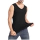 thumbnail image 2 of Camiseta sin mangas con cuello en V para hombre, color liso, sin costuras, con parche interior ajustable para temperatura cálida, blusa de poliéster para hombre., 2 of 5