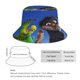 thumbnail image 2 of Loro Sombrero bucket para adultos, gorra de protección solar, sombrero de pescador plegable para viajes al aire libre, pesca y actividades de verano, 2 of 6