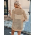 thumbnail image 3 of Zeagoo Plus Size Crochet Cardigan Short Sleeve Open Front Lightweight Summer Boho Kimono Cardigans, 3 of 10