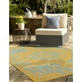 thumbnail image 5 of Jill Zarin Outdoor Collection Area Rug - Dubai (7' 10" x 10' Rectangle Yellow and Aqua/Light Blue), 5 of 11