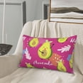 thumbnail image 5 of Honeii Pink Green Avocado Decorative Throw Pillow Case - Elevate Your Couch, Sofa, or Bed with Stylish Home Decor, Perfect Gift Idea-16"x24", 5 of 6