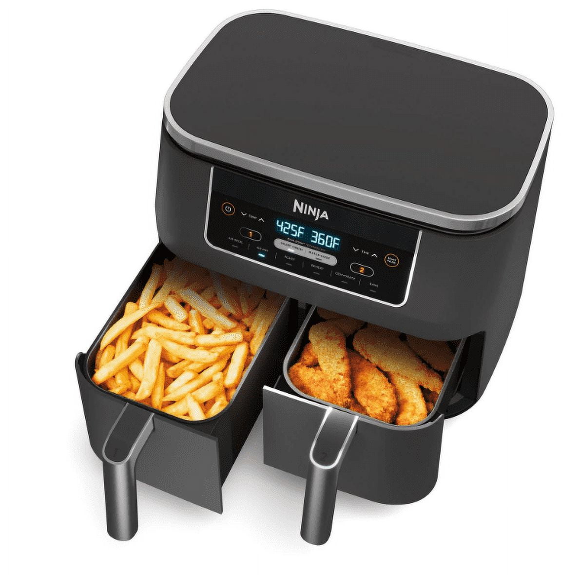 siy　JR300BK ５台 Ninja, Foodi 6-in-1 8-qt. 2-Basket Air Fryer, DZ201 - Walmart.com