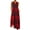 Red, variant on Aayomet Maxi Dress For Women Women V Neck Plus Size Dress Sleeveless Daily Plaid Maxi Neck Vintage Bohemian Women's Dress Summer,Khaki XXL