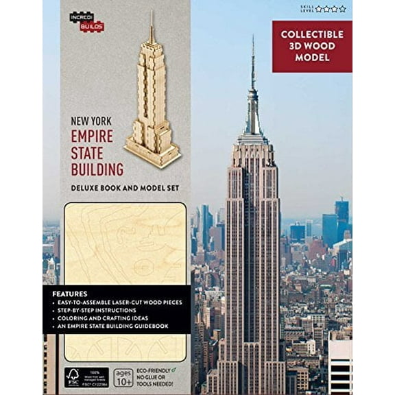 Incredibuilds: IncrediBuilds: New York: Empire State Building Deluxe Book and Model Set (Hardcover)