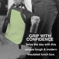thumbnail image 6 of Defioc Green Gingham Print Lunch Box for Men & Women, Insulated Lunch Bag Thickened Thermal Leakproof Lunch Tote Bag for Adult Office Travel Picnic, 6 of 8