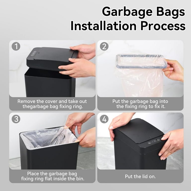 Free Shipping! IRINNA 2Pack Small Trash Can with Lid, Gallon