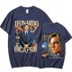 thumbnail image 3 of Morwood 90's Leonardo Leo Dicaprio Rap camiseta de doble cara Leonardo Dicaprio joven estrella Titanic camiseta música camisetas, 3 of 4