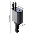 thumbnail image 3 of 5uds. 1 cargador 4 en enchufe USB para coche 86W toma de corriente PD QC3.0 (tipo C+para Apple), 3 of 5