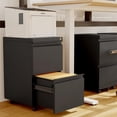 thumbnail image 1 of EDTara File Cabinet, Mobile 2-Drawer Metal Storage With Lock and Wheels, Designed To Fit Under Desk, Keeps Legal/a4/Letter Files Secure In Home Office, 1 of 6