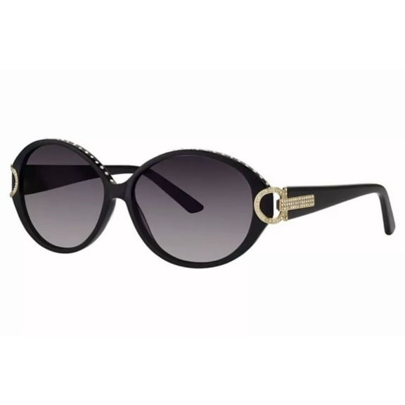 Caviar Sunglasses 2621 C 24 Black Gold Frame Gray Lens New Authentic Italy 60mm