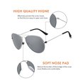 thumbnail image 3 of Kids Aviator Sunglasses Boys and Girls Cat.3 Sun Glasses for Baby Metal Toddler Shades with Straps UV Protection, Age 3-8 ( Grey+Grey ), 3 of 6