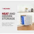 thumbnail image 6 of Rev-A-Shelf RV-18KD-11RC-S Double 35 Quart Pullout Waste Bins, Blue/White, 6 of 11