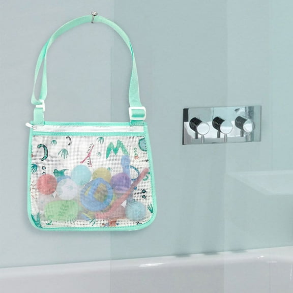 Nebwoak Kids Beach Toy Mesh Bag - Seashell Collecting Bag - Quick-Dry Nylon - Compact,Durable & Portable