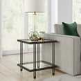 thumbnail image 5 of Evelyn&Zoe Inez 20" Wide Square Side Table, Blackened Bronze, 5 of 10