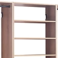 thumbnail image 3 of Benjara Vedz Walk in Closet w 2 Drawers- 4 Shelves n Hanging Rods- Brown Wood, 3 of 6