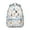 Sky-blue-36, variant on Funny Cat Illustration Student School Backpack with Paw Print Adorable Cartoon Artistic Watercolor Design Book Bag