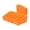 Neon Orange, variant on ECR4Kids Linking Plastic Storage Book Bin, Multipurpose Organization, Neon Orange, 10-Piece