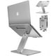thumbnail image 1 of Soporte Laptop AboveTEK, Elevador Computadora Portátil Ajustable, Ergonómico, Aluminio, MacBook Pro, Air, HP, 17", Plateado, 1 of 3