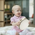 thumbnail image 4 of Wooden Tambourine for Children and Adults Easy to Play Melodious Sound, 4 of 7