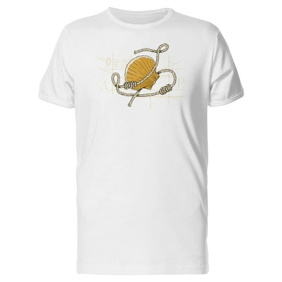 Clam Shell On A Map And Rope Tee Men's -Image by Shutterstock