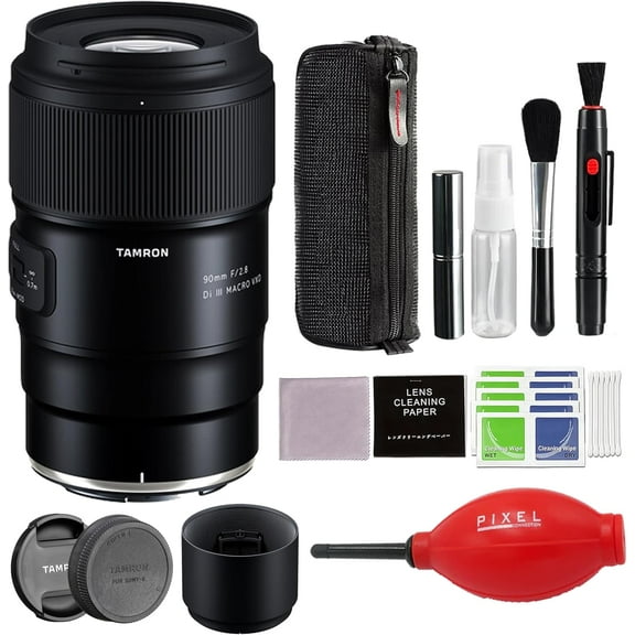 Tamron 90mm f/2.8 Di III VXD Macro Lens for Nikon Z mount with Pixel Advance Accessories and Travel Bundle | AFF072S-700 | Tamron 90mm Lens