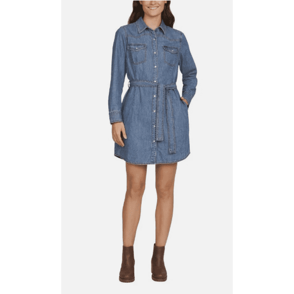 Wrangler Ladies' Denim Dress Blue Medium