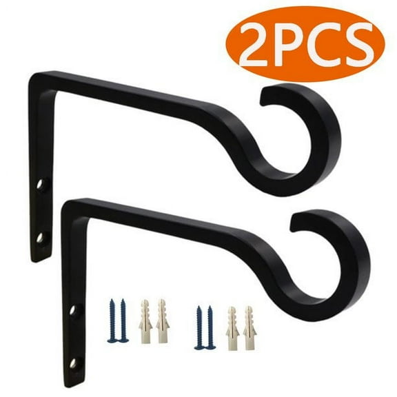 Plant Hangers Wall Hooks Hanging for Lanterns, Bird Feeder, Flower Basket, Home Decor Indoor and Outdoor 2 Pack