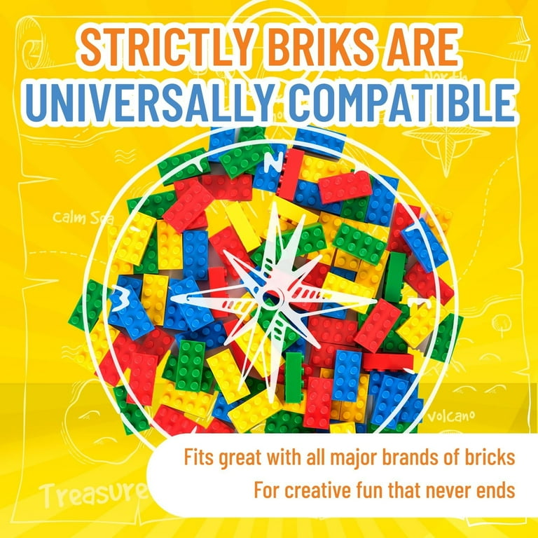 Strictly Briks Classic Bricks Starter Kit, Blue, Green, Red Strictly Briks Classic Bricks Starter Kit, Blue, Green, Red