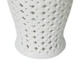 thumbnail image 3 of Benjara Urn Shaped Glass Jar with Finial Lid on Top, White, 3 of 4