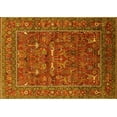 thumbnail image 1 of Ahgly Company Machine Washable Indoor Rectangle Oriental Yellow Industrial Area Rugs, 2' x 3', 1 of 4