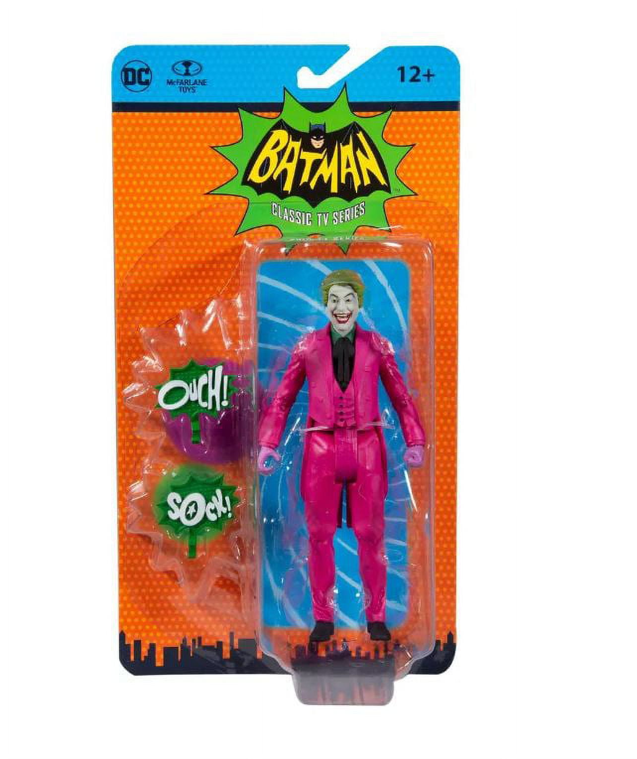 McFarlane DC 1966 TV Series The Joker Action Figure (Black & White