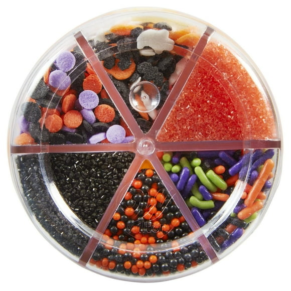 Mélange de paillettes d’Halloween 6 cellules Wilton, 186 g 186 g, Assortiment 6 cellules