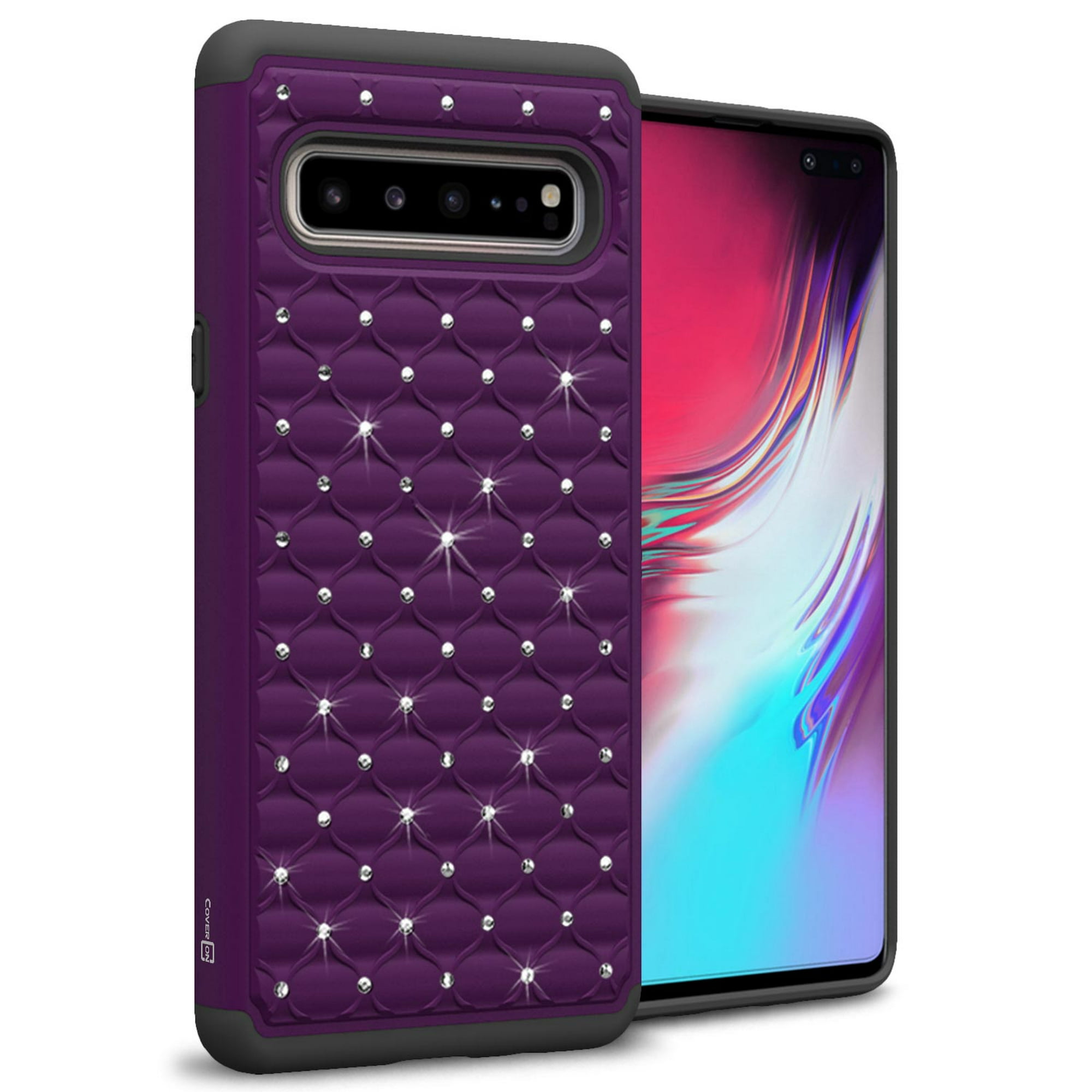 Coveron Samsung Galaxy S10 5g Case Aurora Series Rhinestone Phone Cover Walmart Com Walmart Com