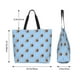 thumbnail image 5 of Balery Brown French Bulldog Bolsa Tote Estilo Estético con Cremalleras, Bolsa de Hombro, Bolsa de Compras Grande y Plegable, 5 of 8
