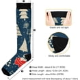 thumbnail image 3 of GZHJMY Christmas Tree 20-30mmHg Compression Socks for Men & Women, Knee High Stockings for Running, Sport, Hiking & Travel, 3 of 7