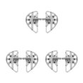 thumbnail image 1 of maskred Pegs de Pied de Moto Repose-Pieds Pédales de Randonnée pour Électroplate 99 x 183mm 3Set, 1 of 6