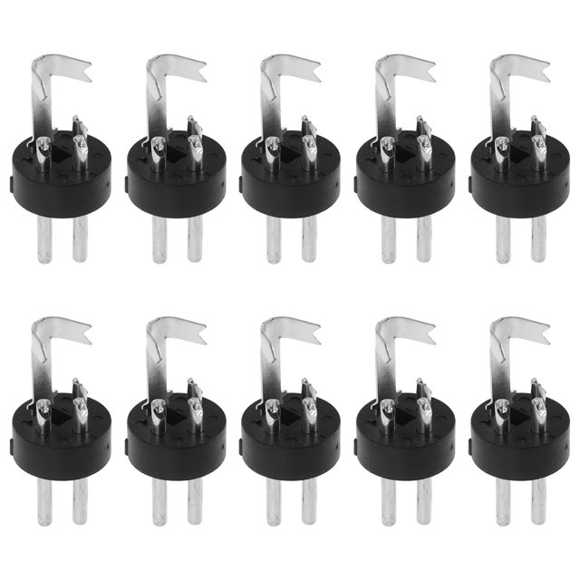 BRIGHTFUFU 10Ud Adaptador De Cable Micrófono Xlr Macho Negro Conector 3 Para Uso Profesional