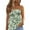 Army Green, variant on XDDLITP Womens Strapless Bandeau Tank Tops Hawaiian Print Tube Tops Smocked Ruffled Backless Casual Bandeau Sleeveless Shirt,Pink L