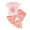 Pink, variant on Kids Toddler Baby Girl Clothes Short Sleeve Crew Neck Letter Print T-Shirts   Floral Print Flare Bell Bottom Pants Set