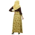 thumbnail image 6 of Bimba Womens Muslim Printed Jilbab Dress Designer Abaya With Pockets & Hijab, 6 of 6