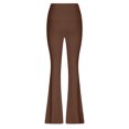 thumbnail image 4 of REALiKUN Women's Flare Leggings High Waisted Yoga Pants Wide Leg Stretchy Bell Bottom Athletic Flared Long Pants, 4 of 5