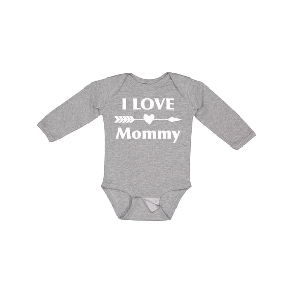 Inktastic I Love Mommy Boys or Girls Long Sleeve Baby Bodysuit