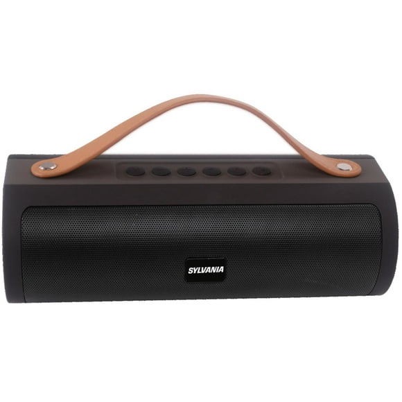 Sylvania Wireless Bluetooth Speaker with Leather Strap - Black